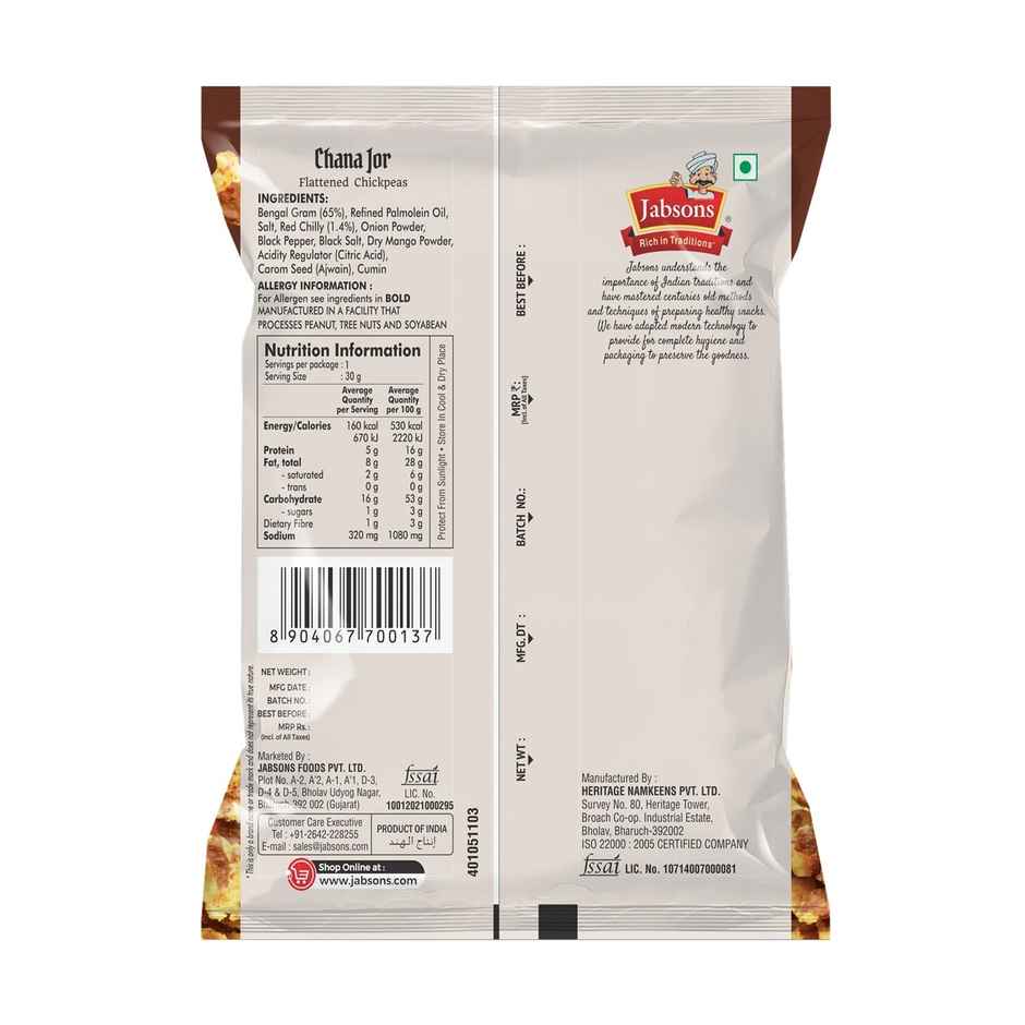 Jabsons Fried Namkeen Chana Jor | Crunchy & Spiced