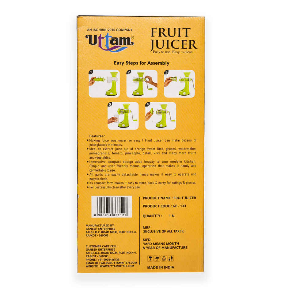 Uttam Fruit & Vegetable Juicer Green