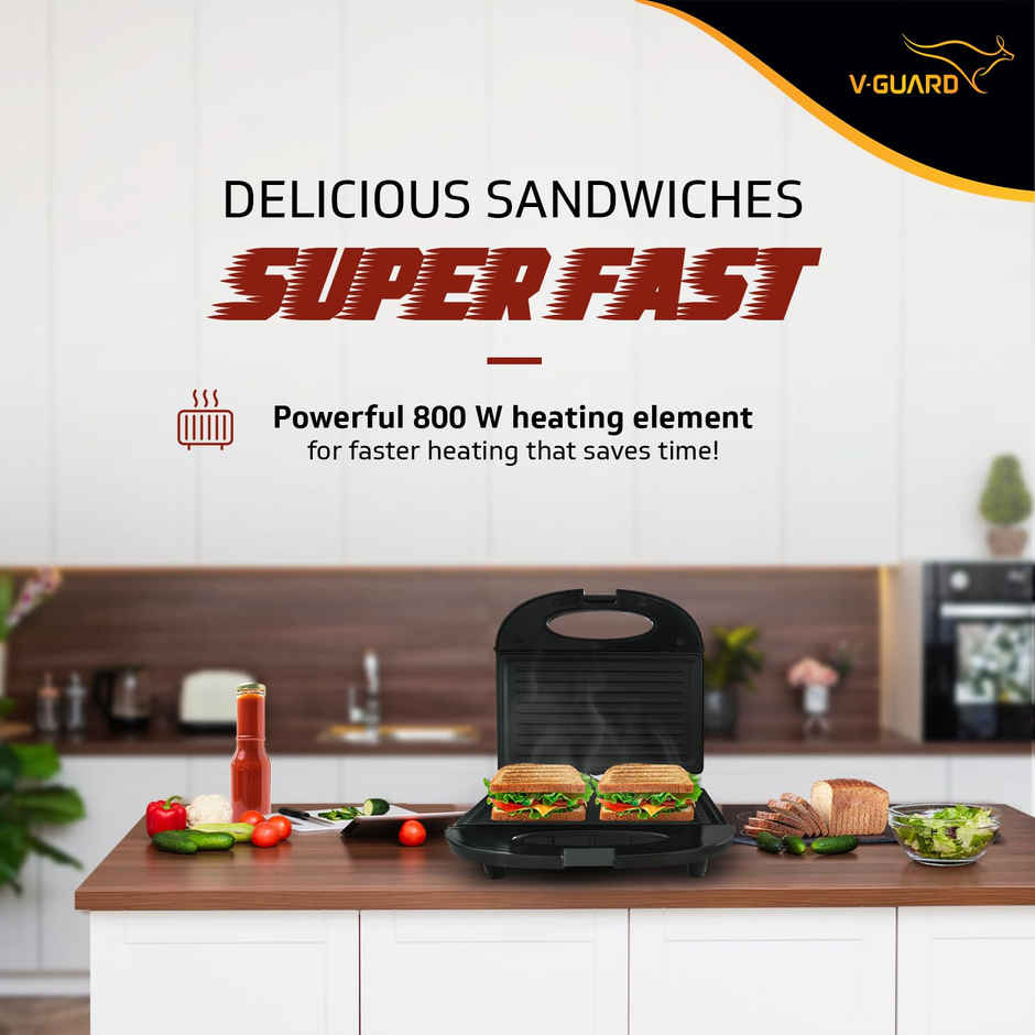 V-Guard Vsg80 2 Slice Grill Sandwich Griller