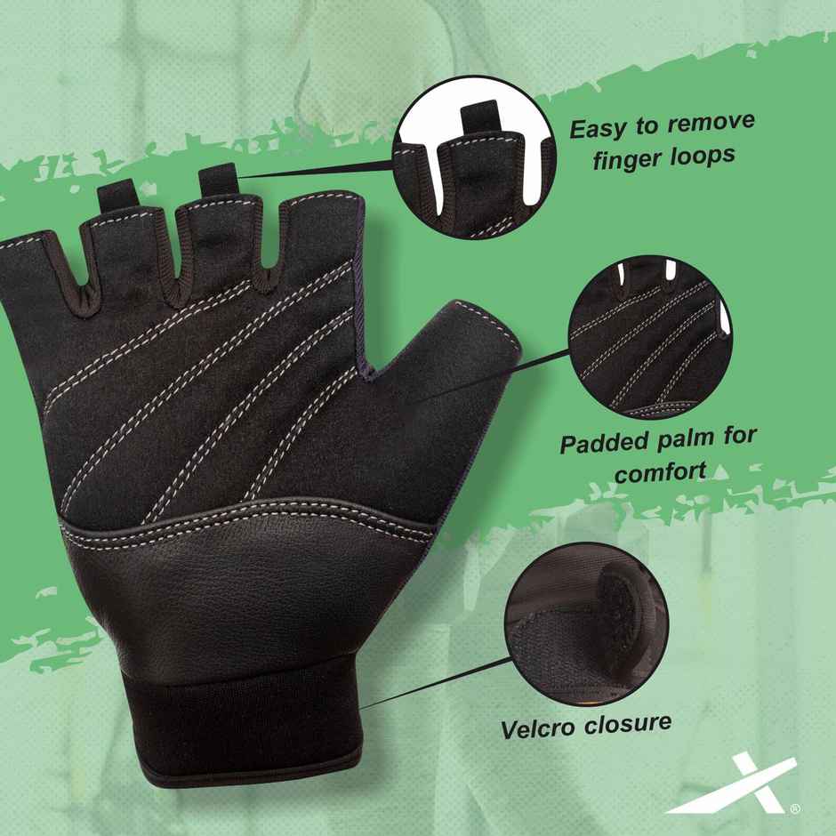 Vector X Rebel Unisex Workout Weight Lifting Gloves For Men And Women - XL(Colour May Vary)