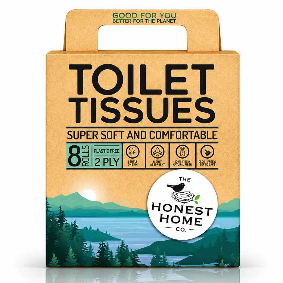 The Honest Home Company Toilet Roll (2 Ply) - Pack of 8