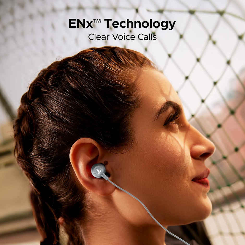 boAt Rockerz 111 Bluetooth Neckband with 40 hrs Playback,ENx Technology, Beast Mode(60ms)(Ash Grey)