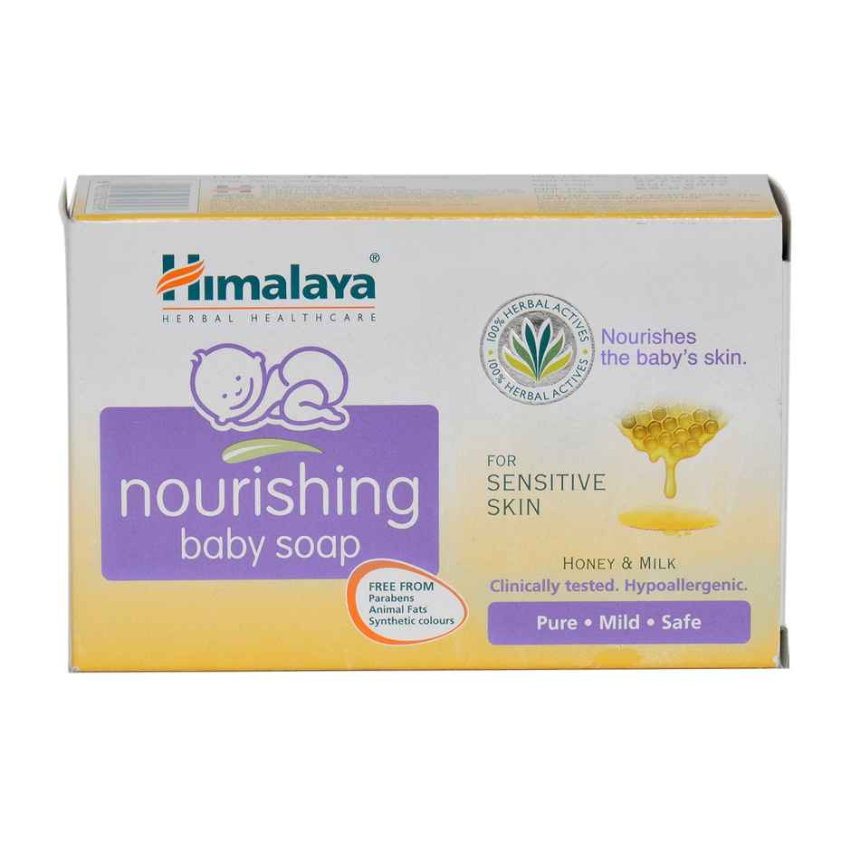 Himalaya Nourishing Baby Soap for Sensitive Skin -|Honey Milk Nourish Complex to Nourish Skin