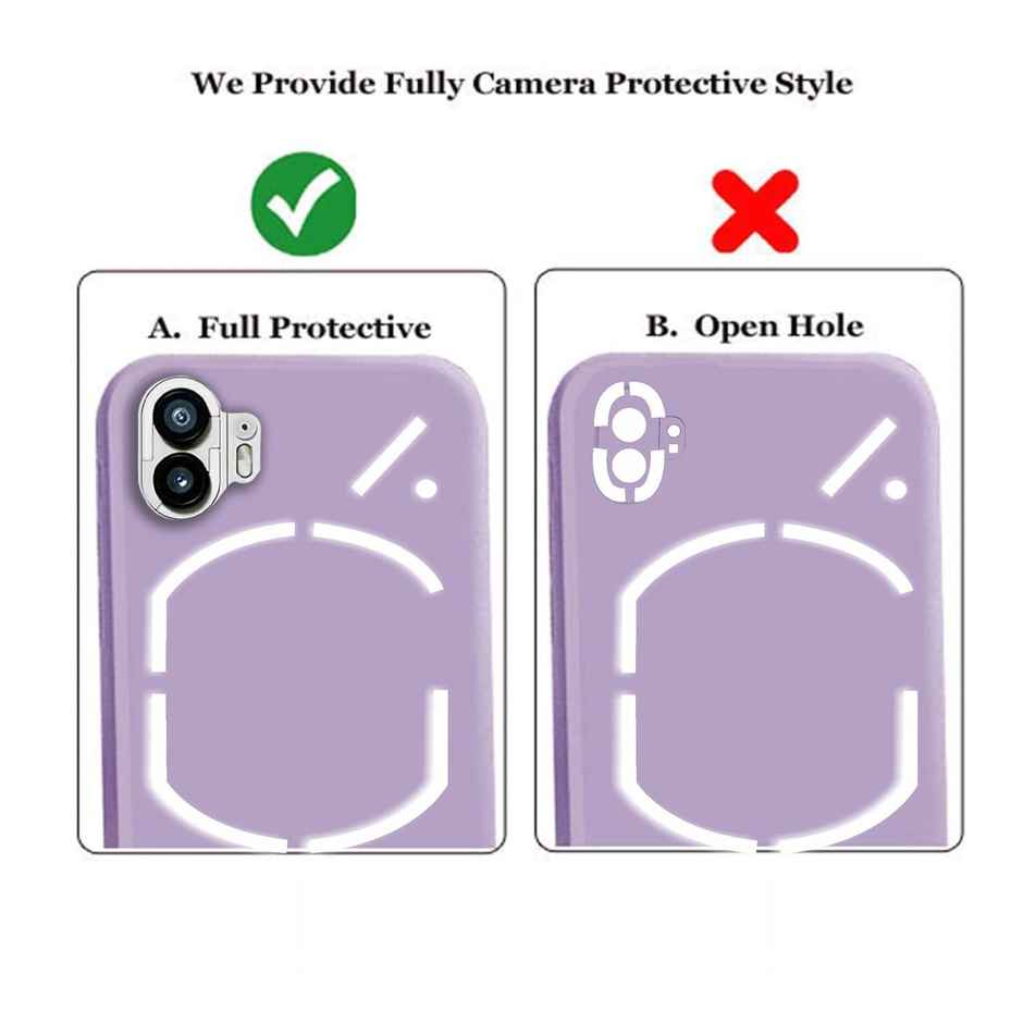 Artistque Case For Nothing Phone 1 Back Cover - Plain Liquid Silicone Cover