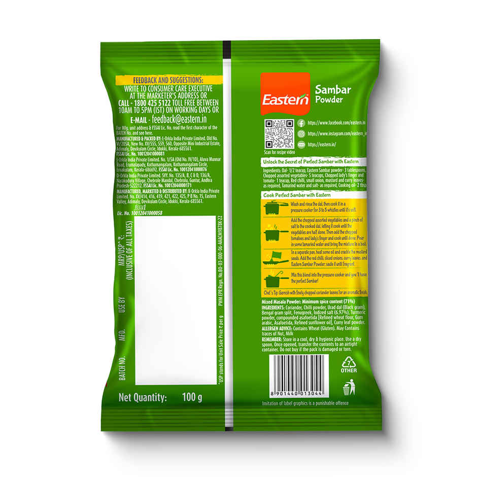 Eastern Sambar Powder