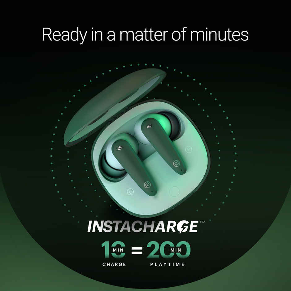 Noise Buds VS404 50H Playtime 4Mic ENC 10mm Driver IPX5 BT v5.3 TWS Earbuds | Forest Green