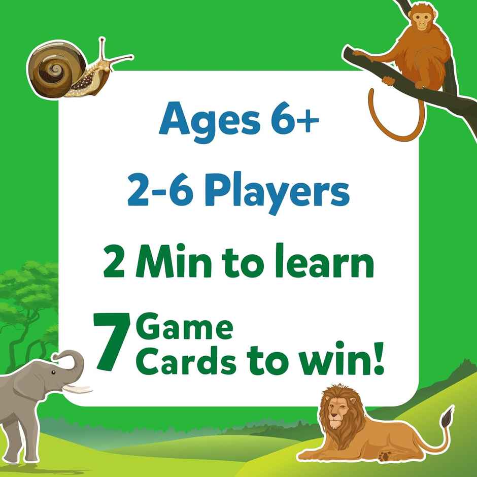 Skillmatics Guess In 10 Animal Kingdom Card Game (6+ Years)