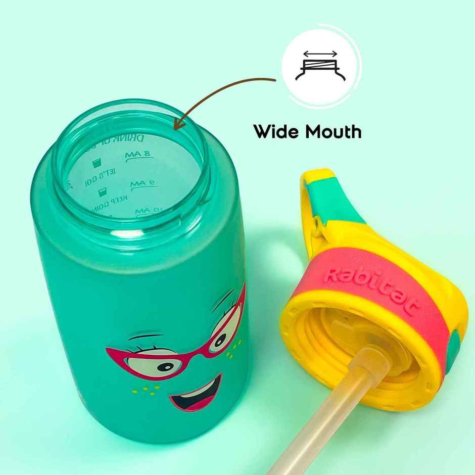 Rabitat Snap Lock | Spill-Proof 100% BPA Free Kids Water Bottle | Food-Grade