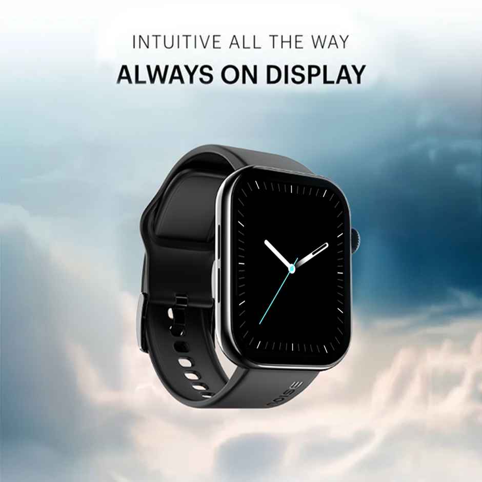 Noise Colorfit Vision 3 Smartwatch with Bluetooth Calling | 1.96" Display | Thin Bezel - Jet Black