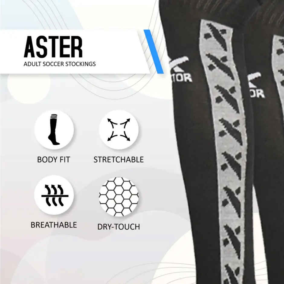 Vector X Aster Stocking For Men & Women Self Design Knee High