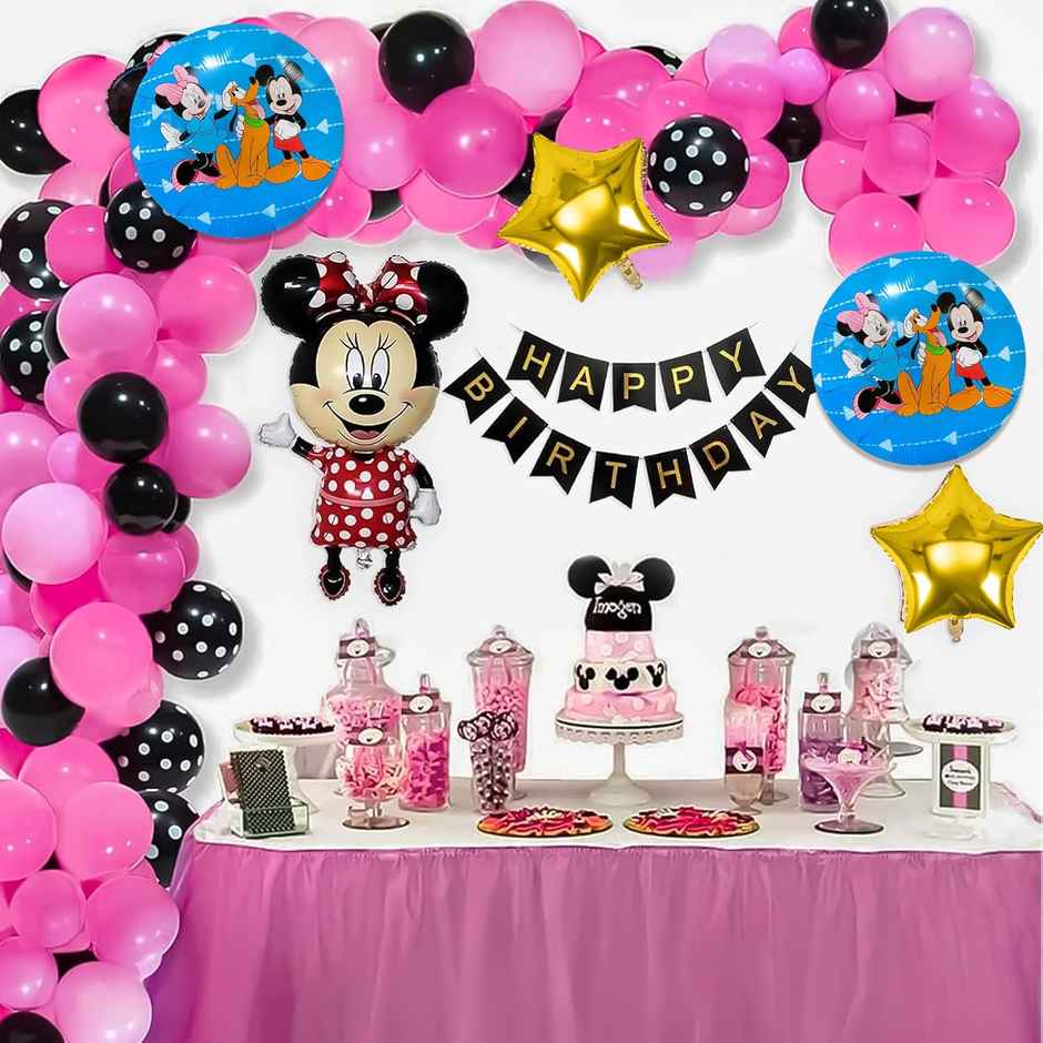 Minnie Theme Birthday Decor With Foil Balloon | Special You