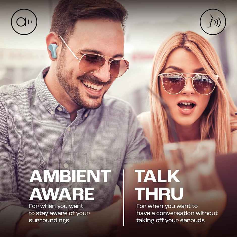 JBL Wave Beam In-Ear Wireless Earbuds (Tws) With Mic, (Mint)