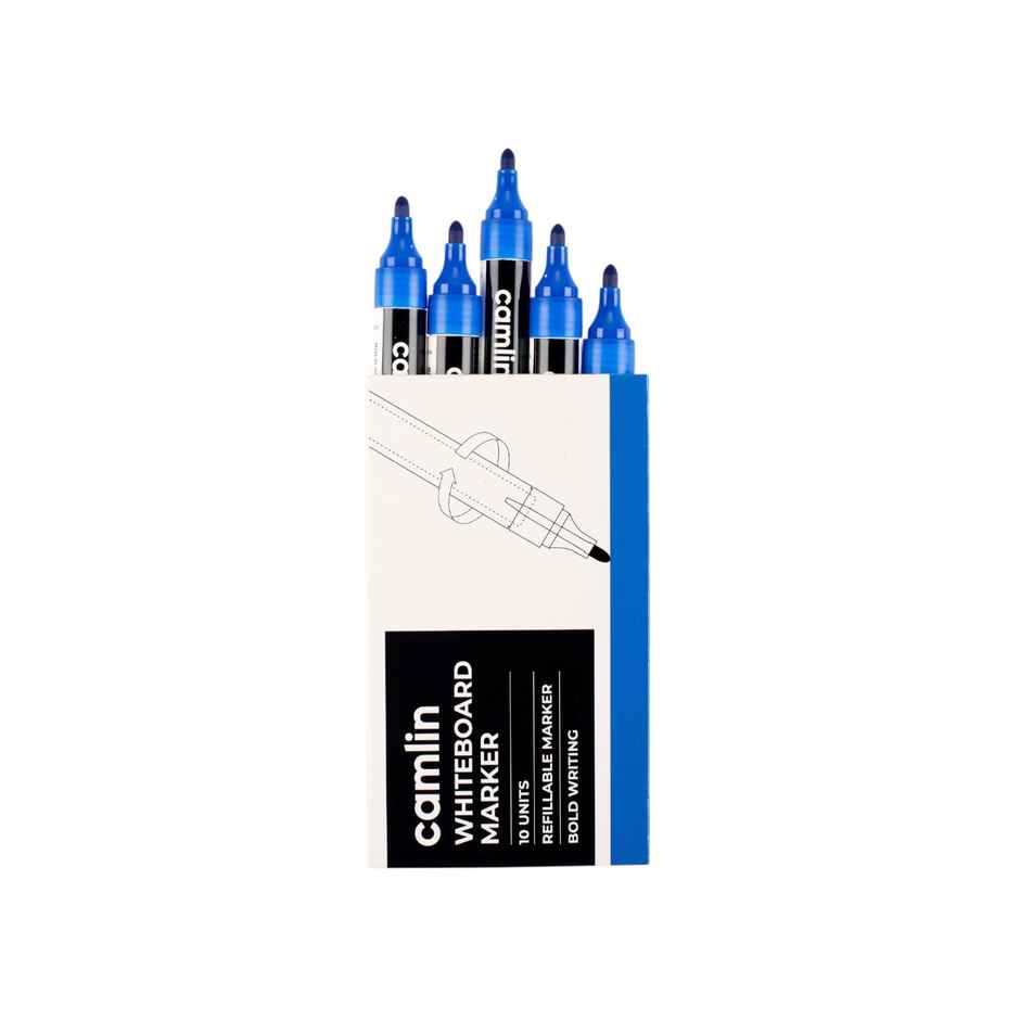 Camlin Whiteboard Marker Blue, Pack Of 10