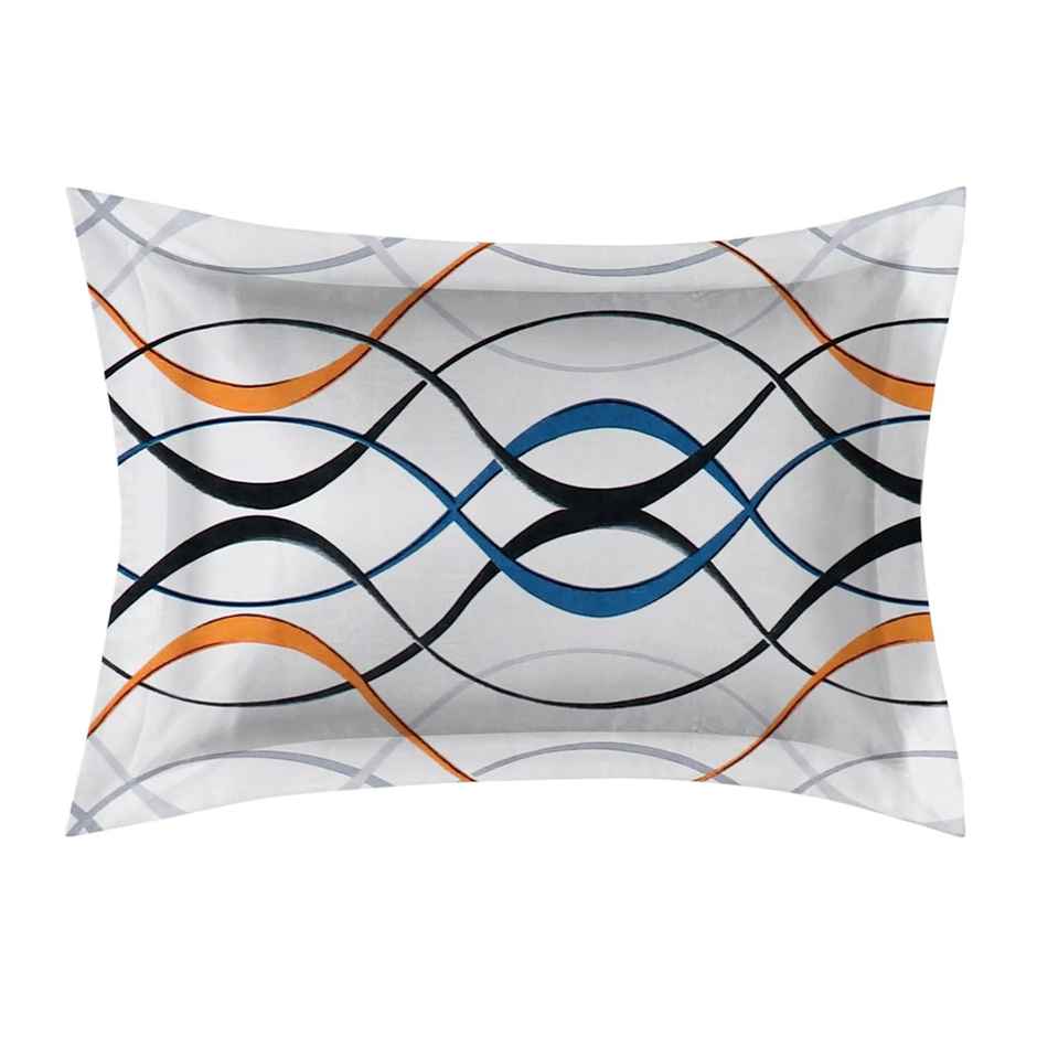 Swadeshi Style Unique Design All Round Elastic Fitted Double Bedsheet with 2 Pillow Cover