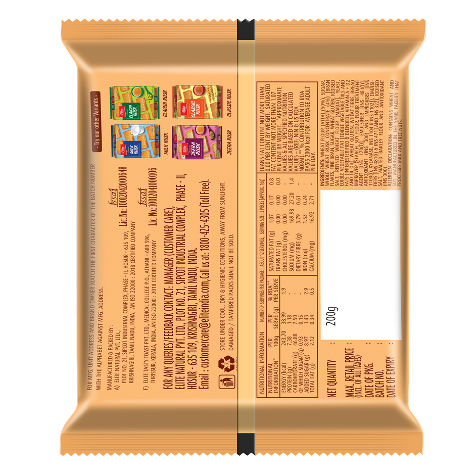 Elite Wheat Rusk