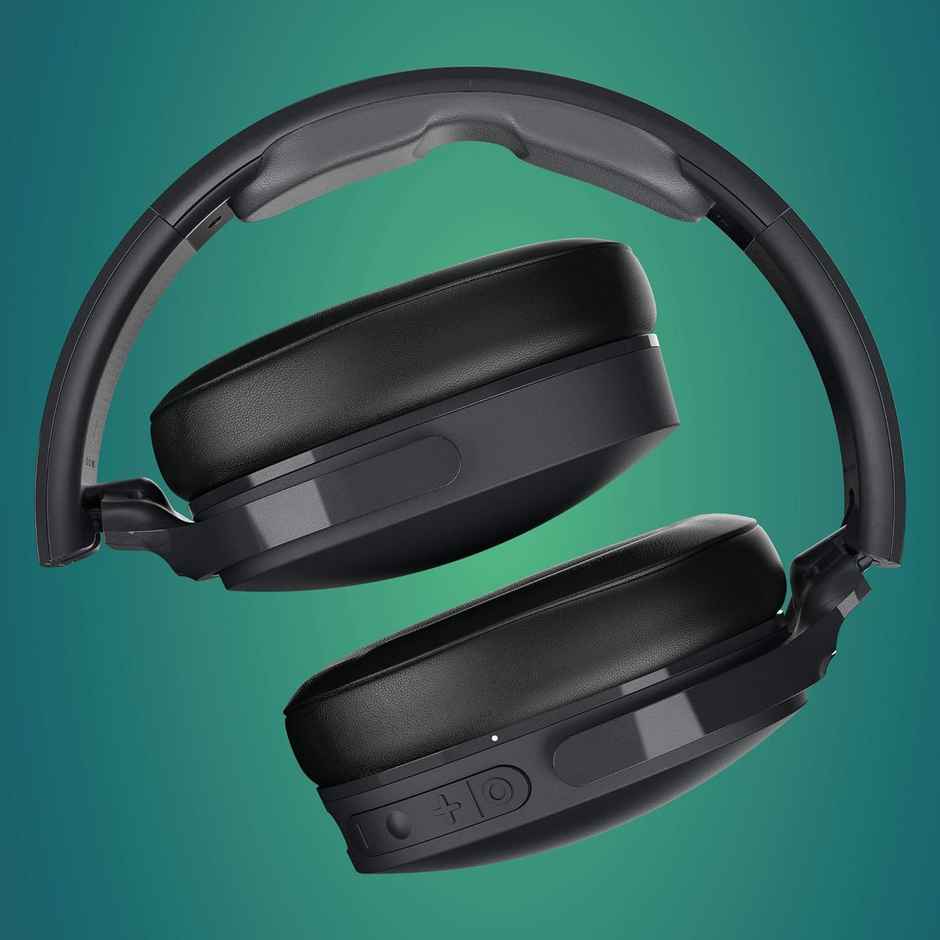 Skullcandy Hesh Anc Wireless Over-Ear Headphones, Active Noise Cancelling, Wireless Charging- Black