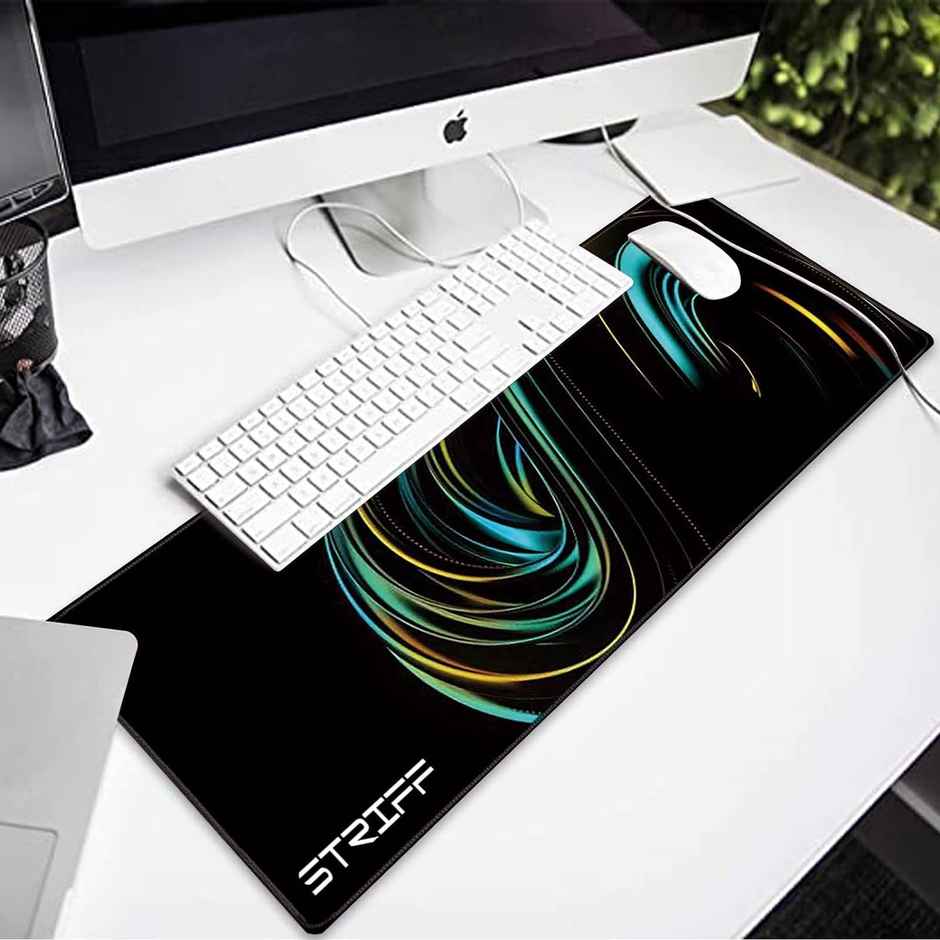 Striff Extended Size (800 Mm X 300 Mm X 3 Mm) Gaming Mouse Pad Stitched Edges (Universe)