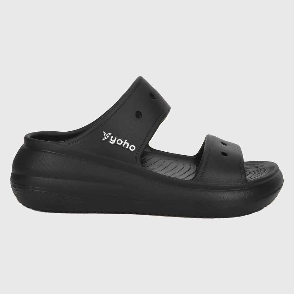Yoho Women Double Strap Clog Classic | Black | UK 5