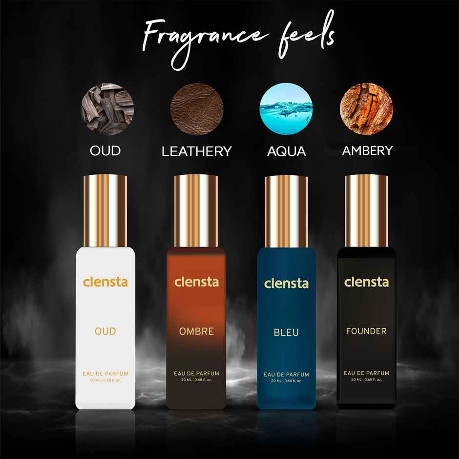 Clensta Luxury Men's Perfume Gift Set | Oud | Ombre | Blue | Founder
