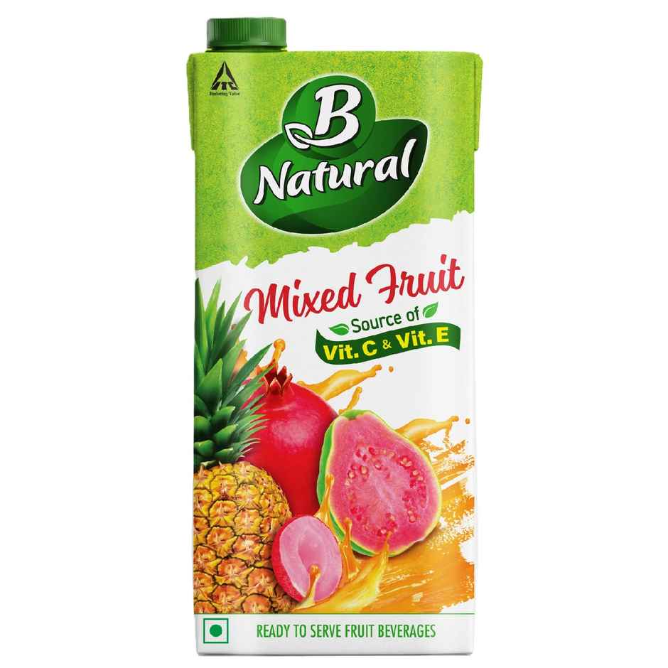 B Natural Mixed Fruit Juice, Rich in Vitamin C & E