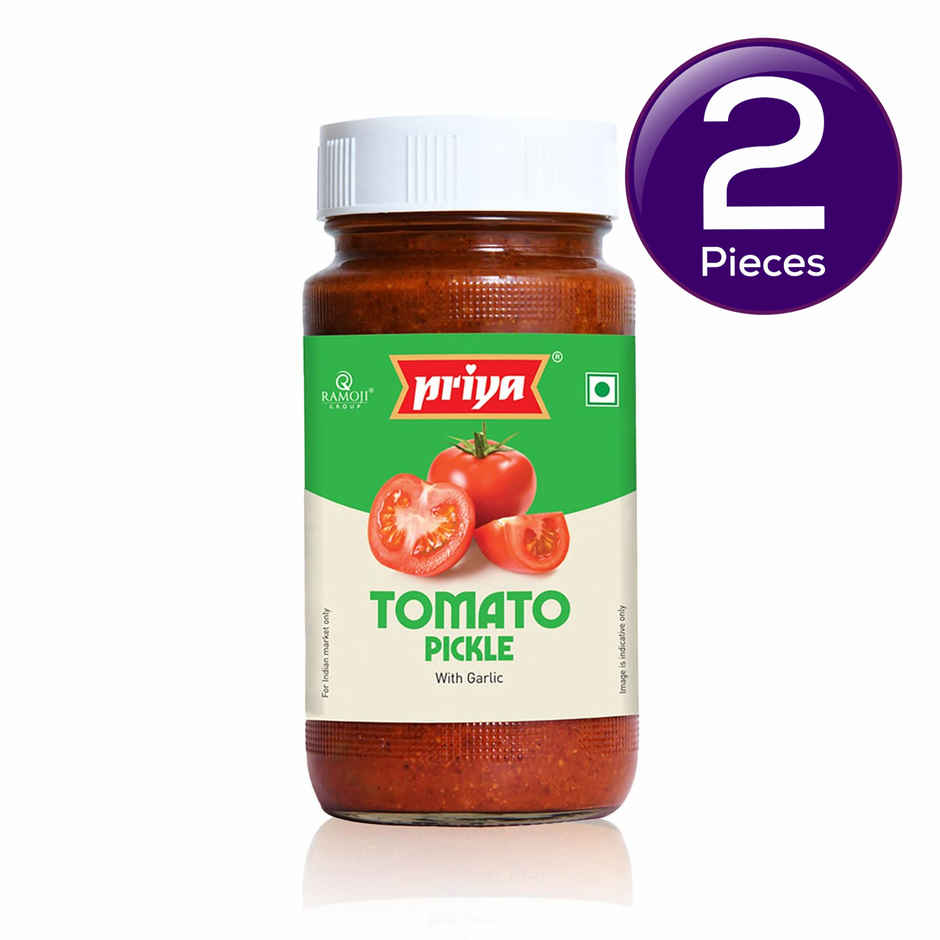 Priya Tomato Pickle With Garlic Combo