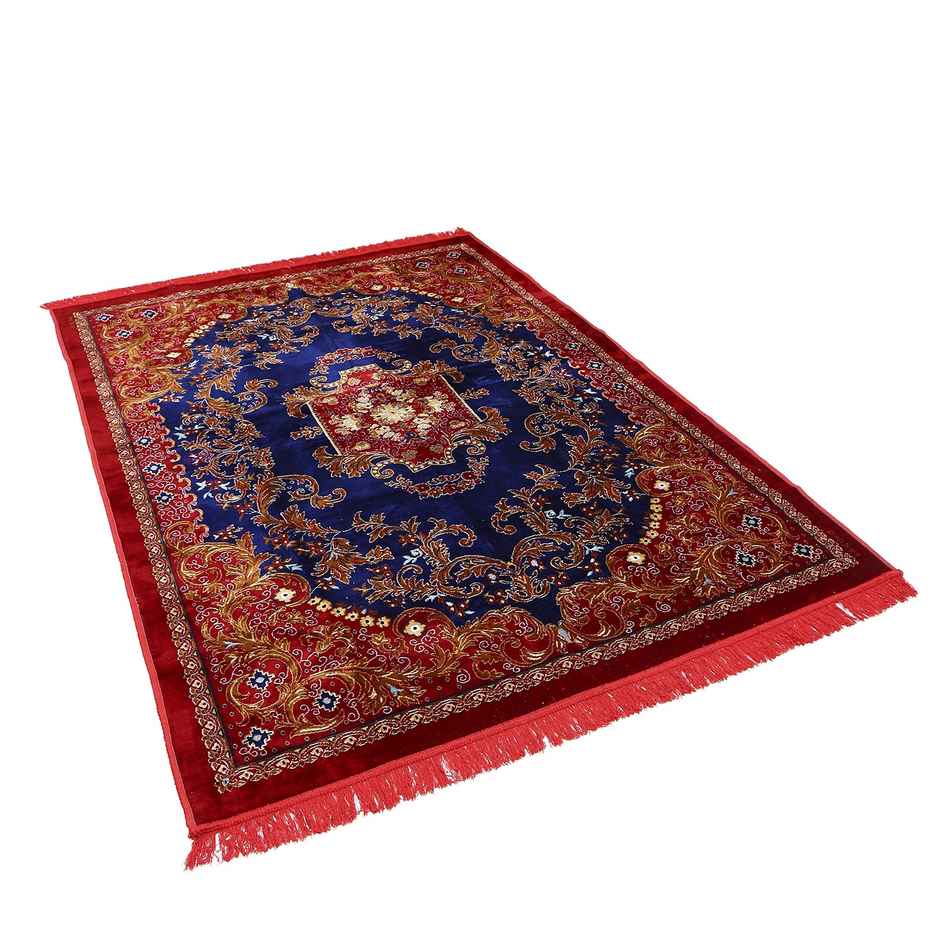 Status Premium Dhurrie 7 x 9 Ft | Red, Blue