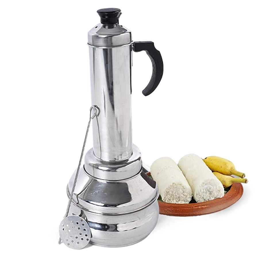 The Indus Valley Stainless Steel Puttu Maker With Bakelite Handle | 1.3 L | 0.46Kg Gas & Induction