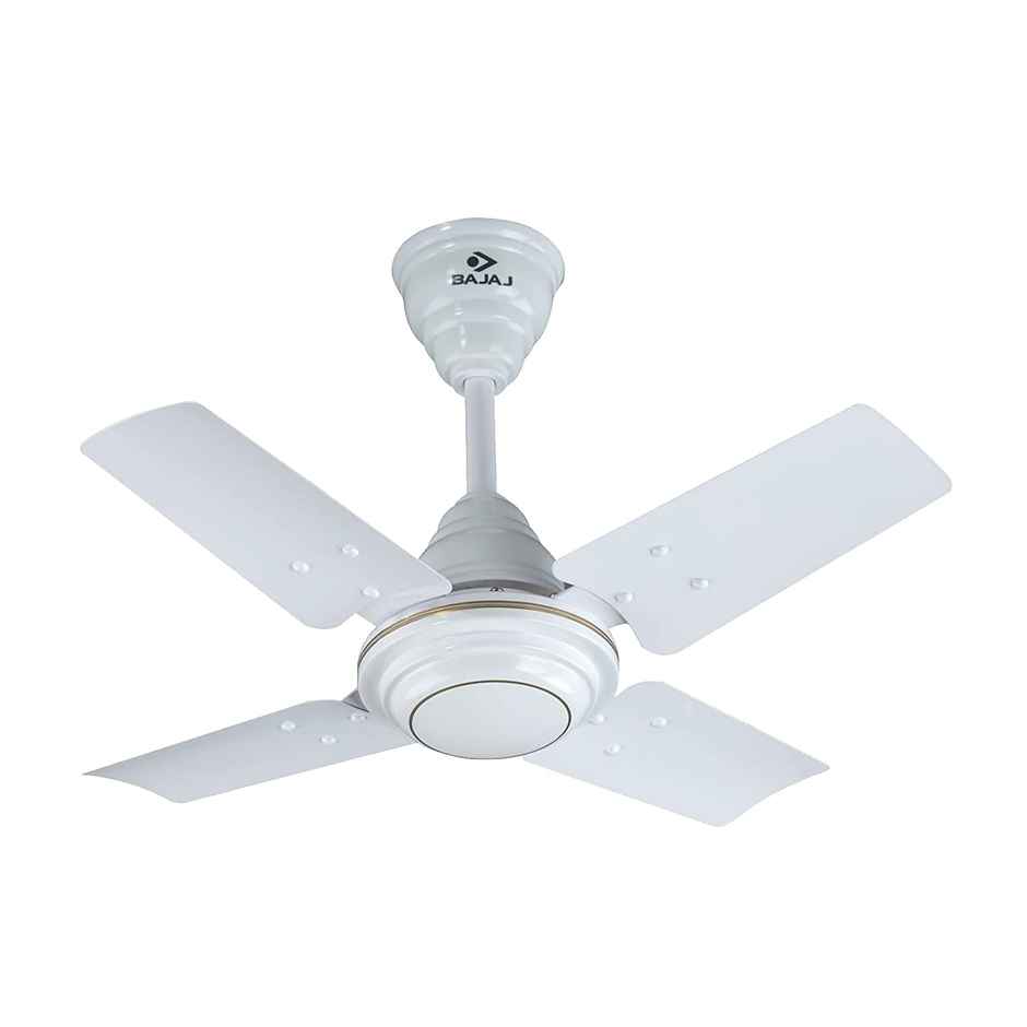 Bajaj Maxima Ceiling Fan, 600mm,High Speed,Double Ball Bearing,Quick-start High Torque Motor, White