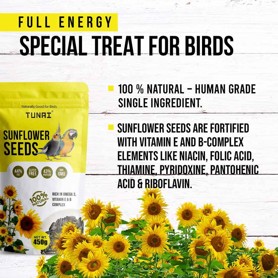 Tunai Sunflower Seeds For Birds