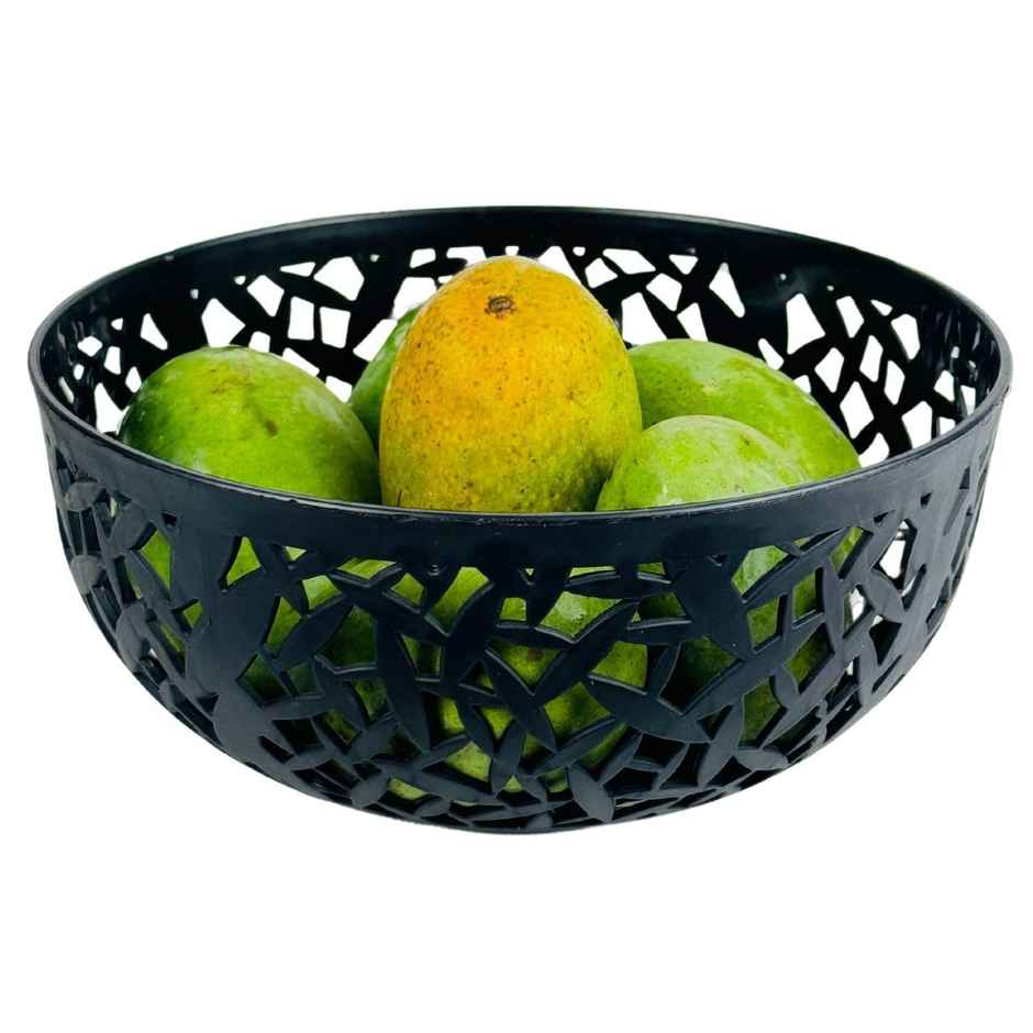 Go Hooked Plastic Fruit Bowl - Dark Grey
