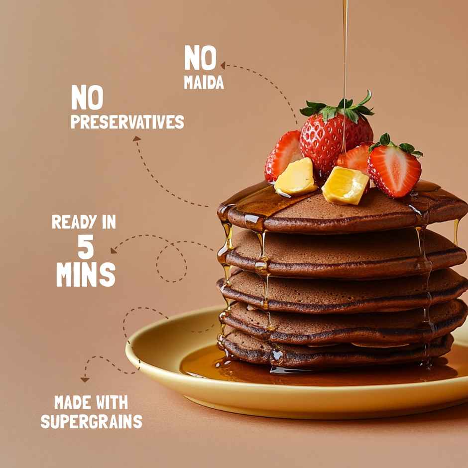 Slurrp Farm Chocolate Millet Pancake Mix | No Maida