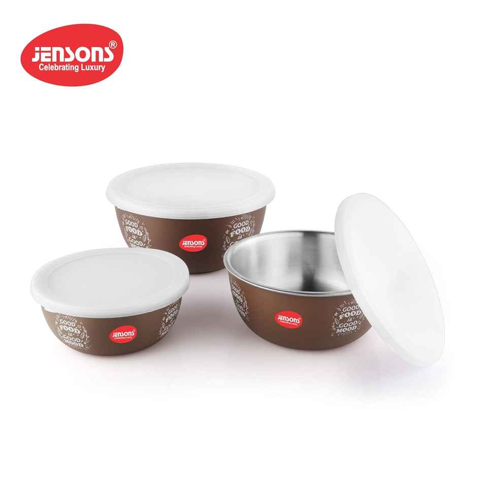 Jenson Flora Container Set | Brown & White