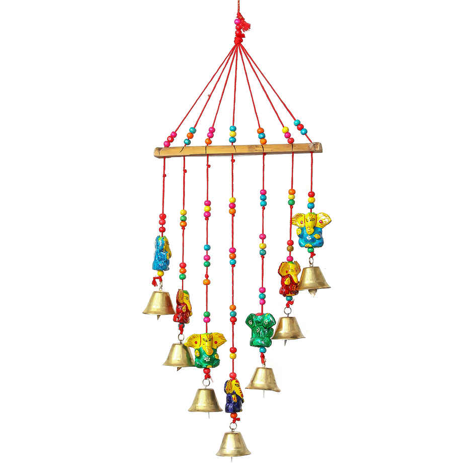 Handcrafted Decorative Lord Ganesha Wall/Door/Window Hanging Bells | eCraftIndia