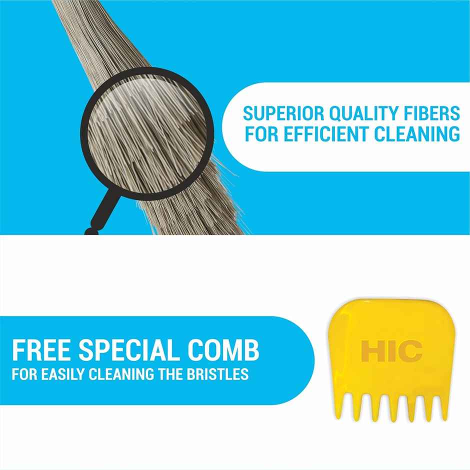 Hic Telescopic Zero Dust Broom - Assorted