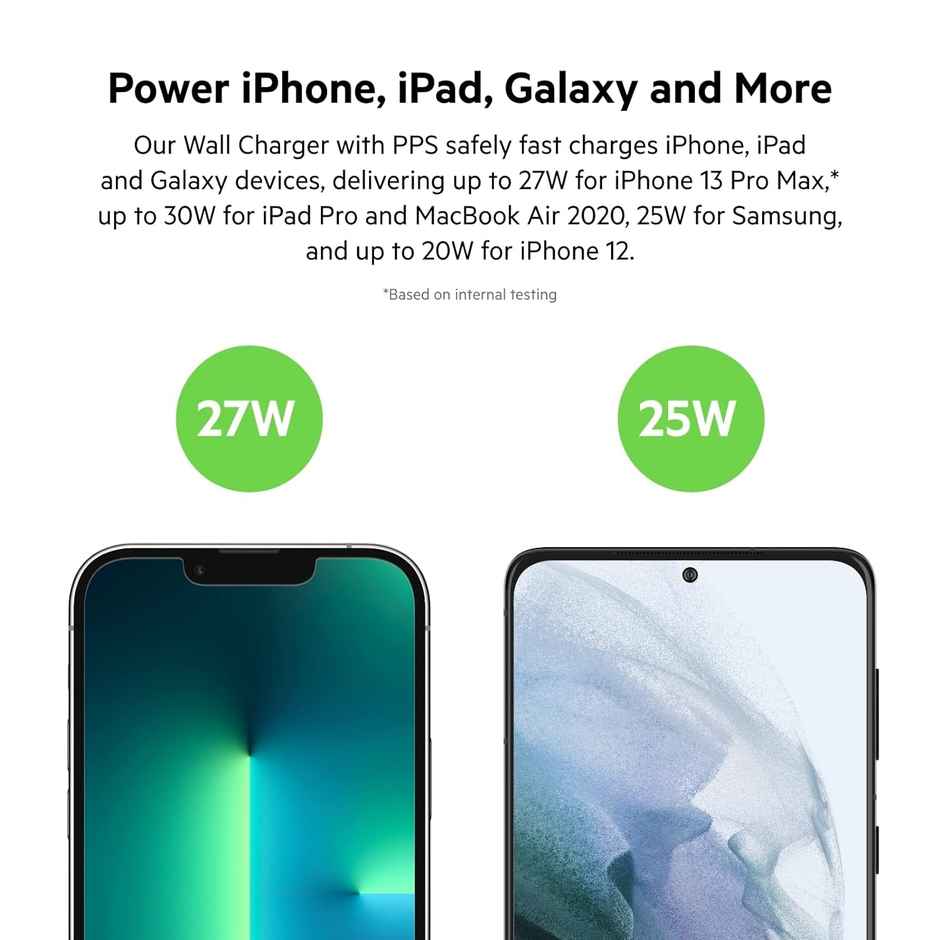 Belkin 30W USB-C PD 3.0 PPS Wall Charger