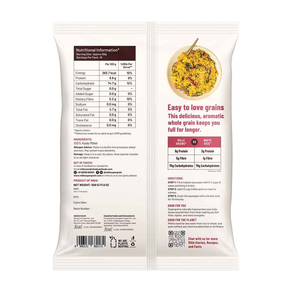 Slurrp Farm Mille Grains Kodo | Kodra Millet