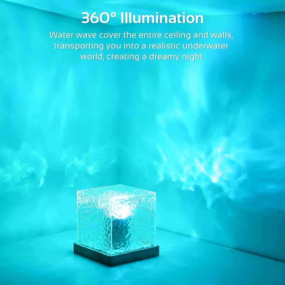 Desidiya Ocean Water 5 W Lamp - Transparent Glass with multiple Colour