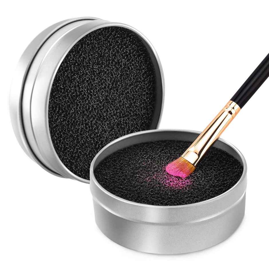 Bronson Professional Makeup Brush Cleaner Sponge Tin Quick cleaning with Powder Colour Removal