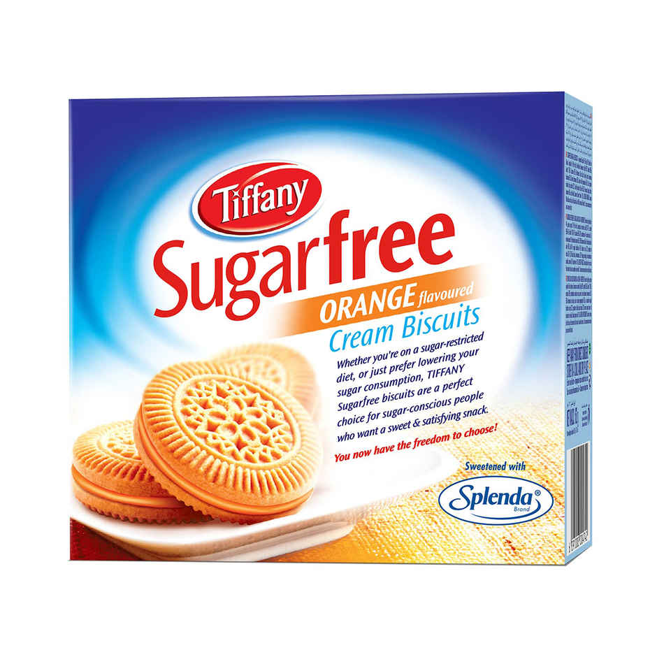 Tiffany Sugar Free Orange Flavour Cream Biscuits