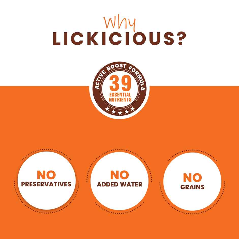 LICKICIOUS Complete Wet FOOD | No Preservatives | No Grains | 100% Natural