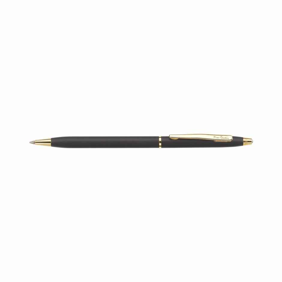 Pierre Cardin Kriss Japan Black Gold Trim Matte Black Ball Pen