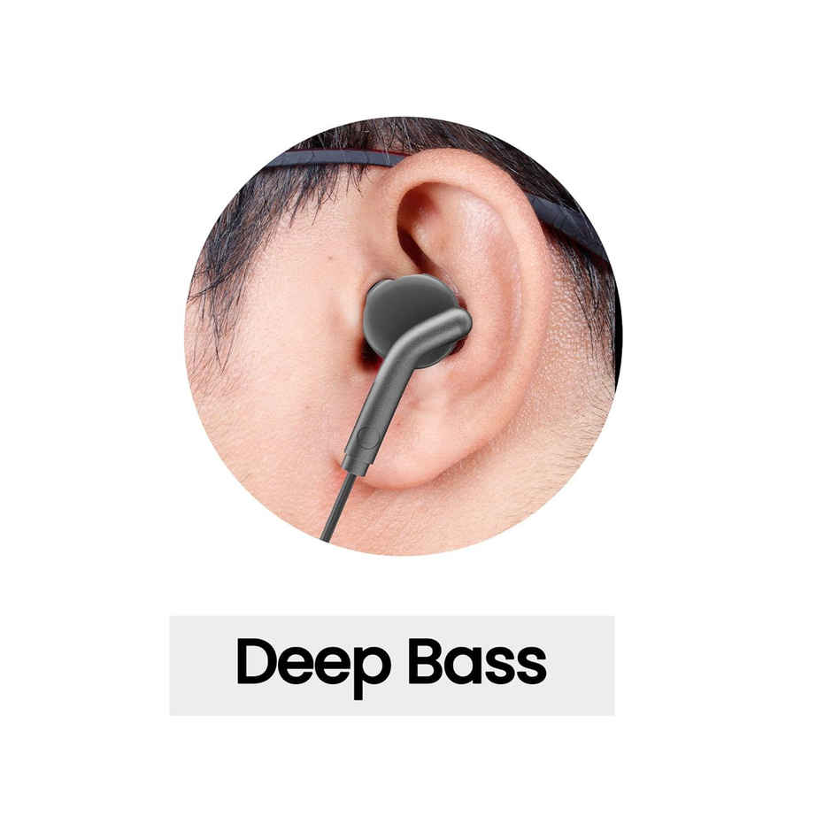 Zebronics Bro in Ear Wired Earphones with Mic, 3.5mm Audio Jack, 10mm Drivers, Phone/Tablet Compatible - Black