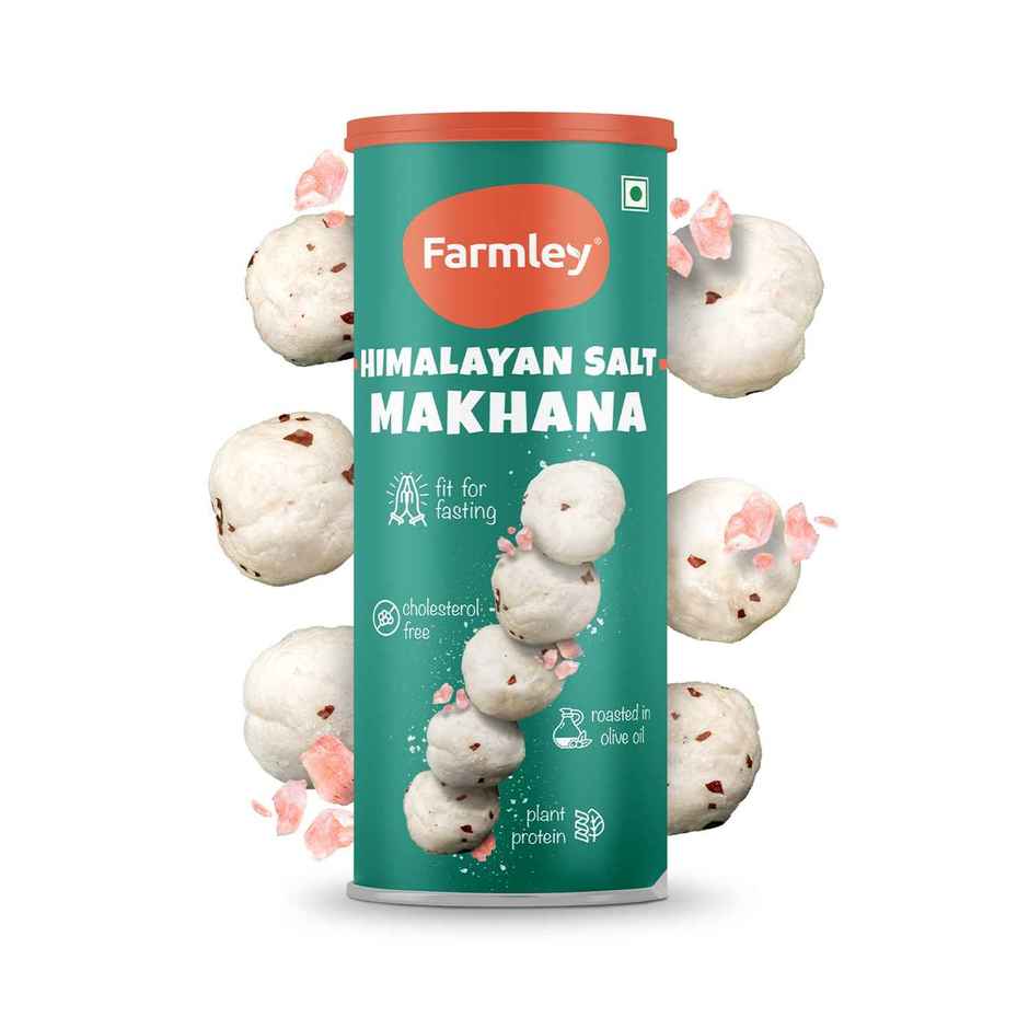 Farmley Roasted Makhana | Himalayan Salted | Olive Oil Roasted