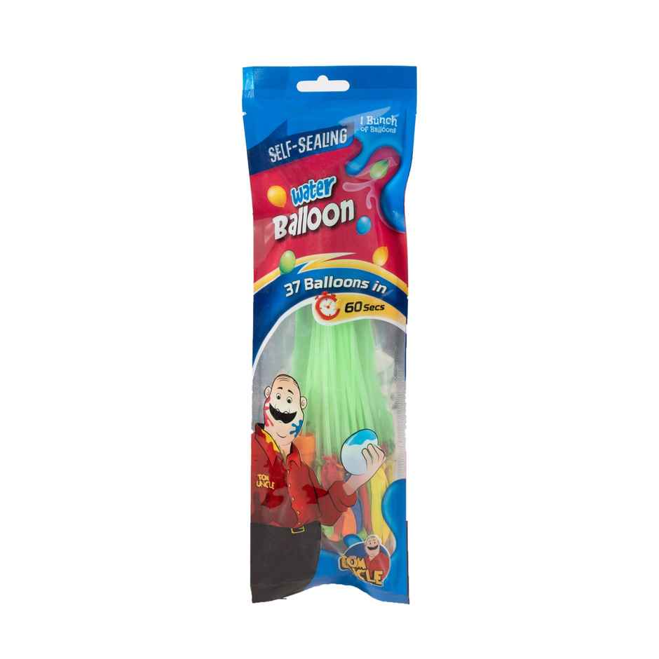 Self Sealing Water Balloon | Holi Special | 1 pack (37 pcs) | Tomuncle