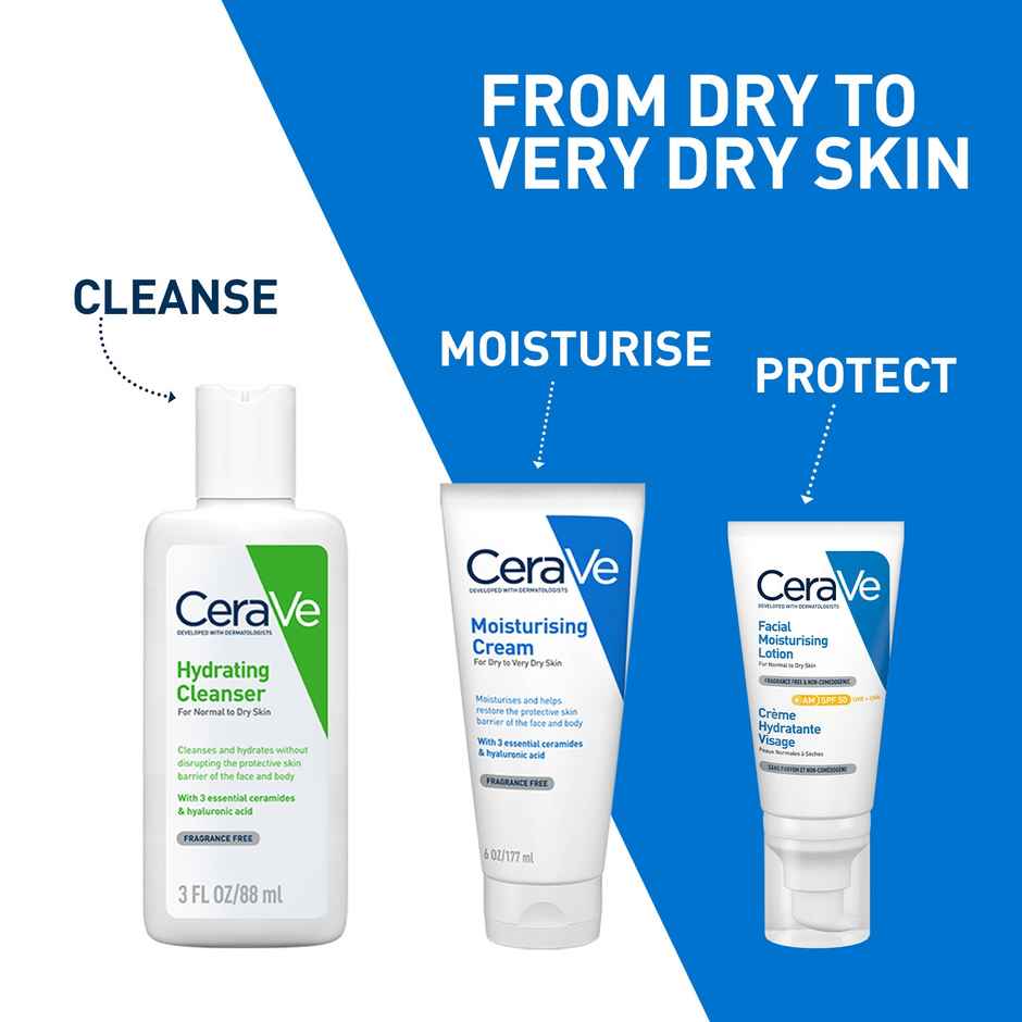 CeraVe Moisturizing Barrier Repair Cream with Ceramides & Hyaluronic Acid