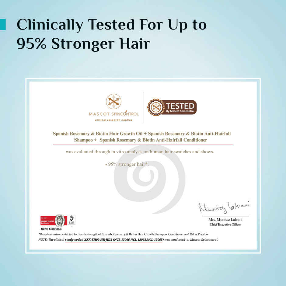 PIlgrim Spanish Rosemary & Biotin Hair Growth Oil Reduces Hair Fall & Boosts Hair Growth
