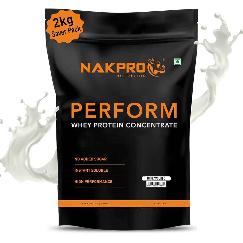 Nakpro Perform Whey Protein Concentrate Unflavoured 26G Protein 5.7G Bcaa