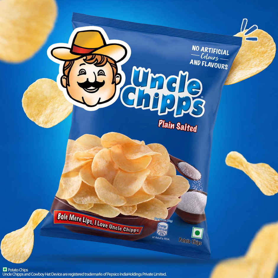 Uncle Chipps Plain Salted | Crunchy Potato Chips