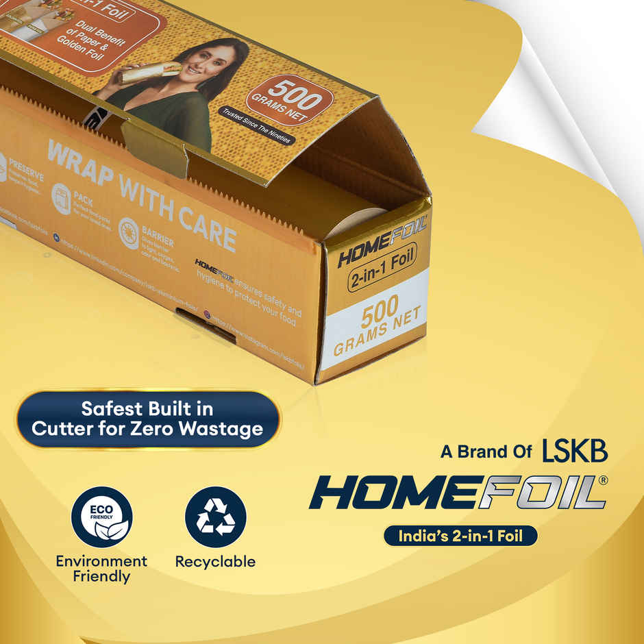 HOMEFOIL 2-in-1 Paper & Golden Foil