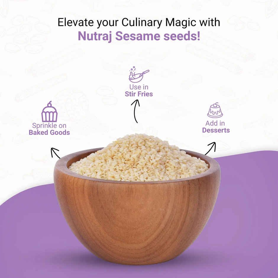 Nutraj Classic Safed Til (White Sesame Seeds Natural) Combo   